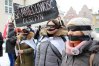 Milczący protest na olsztyńskiej starówce pod hasłem "Skradziona sprawiedliwość"