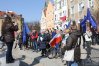 Kilkadziesiąt osób odśpiewało na starówce "Odę do radości"
