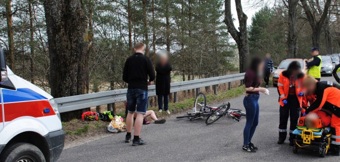 Artykuł: Wypadek rowerzystek. Jedna najechała na drugą