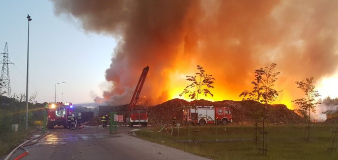 Artykuł: Ogromny pożar sortowni śmieci olsztyńskiego ZGOK-u