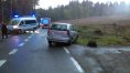 Kolizja na DK 53 tuż za Trękuskiem