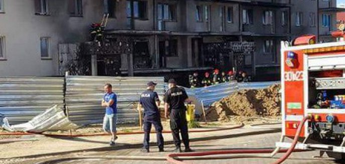 Pożar na budowie na Jarotach. Kłęby czarnego dymu nad miastem [ZDJĘCIA]