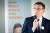 Urzędujący prezydent Olsztyna, Piotr Grzymowicz, prezentuje program wyborczy