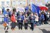 Na olsztyńskiej starówce kilkadziesiąt osób odśpiewało hymn Unii Europejskiej