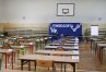 Egzamin gimnazjalny nie został wstrzymany w żadnej olsztyńskiej placówce. Na zdjęciu kilkadziesiąt minut przed egzaminem w SP 33 w Olsztynie