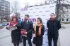 Przedstawiciele partii Razem podczas dzisiejszej konferencji