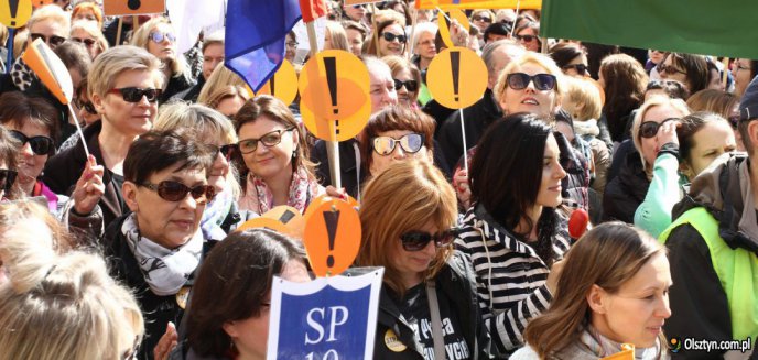 Artykuł: Strajk nauczycieli w Olsztynie. Prezydent obiecał wynagrodzenia, ale... ich nie będzie