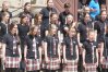 Dziewczęcy chór Cantabile zaśpiewał "Mazurka Dąbrowskiego"