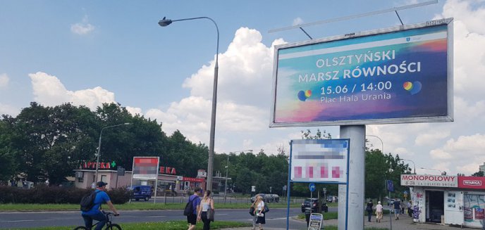 Artykuł: Promują Olsztyński Marsz Równości. Na ul. Dworcowej pojawił się jedyny w mieście billboard