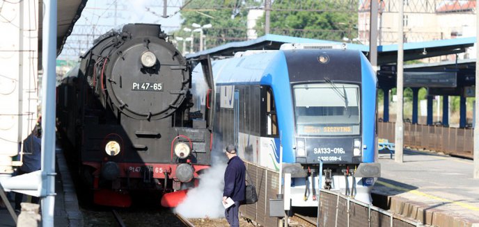 Zabytkowy pociąg przyjechał do Olsztyna [ZDJĘCIA]