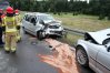 Wypadek pod Olsztynem w pobliżu klasztoru na drodze krajowej nr 51