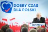 Jarosław Kaczyński, prezes PiS, w Olsztynie