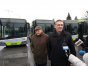 Prezes ZDZiT Jerzy Roman i prezydent Olsztyna Piotr Grzymowicz we wtorek opowiadali o 13 nowych autobusach we flocie MPK, które od przyszłego tygodnia wyjadą na ulice Olsztyna
