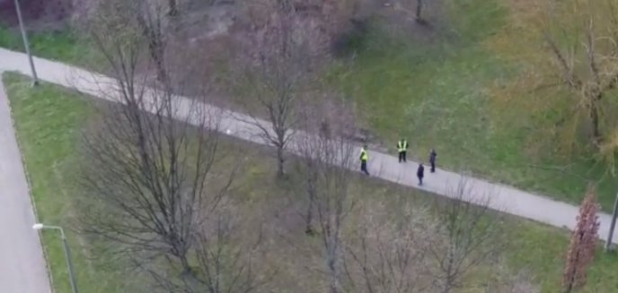 Artykuł: Policyjne kontrole z dronem w Olsztynie. Wpadł rowerzysta, który jechał z Grudziądza do... Ełku [WIDEO]