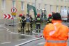 Na ul. Jagiellońskiej uszkodzona została rura doprowadzająca gaz