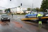 Kolizja vw z oznakowanym radiowozem