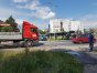 Kolizja ciężarówki z citroënem na rondzie Ofiar Katynia