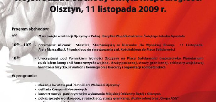 Wojewódzkie obchody Święta Niepodległości