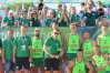 Pamiątkowe zdjęcie Indykpolu AZS Olsztyn z kibicami