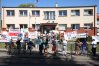 W czwartek pod Urzędem Gminy w Dywitach odbył się protest mieszkańców Bukwałdu i okolic ws. powstania żwirowni