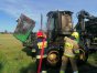 Pożar forwardera na drodze między Butrynami a Olsztynem