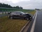 Kolizja na drodze szybkiego ruchu, tuż przy zjeździe na Stawigudę