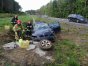 Kolizja bmw przed wjazdem do Olsztyna
