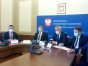 We wtorek w urzędzie wojewódzkim odbyła się konferencja prasowa dotycząca wybranego wariantu odcinka S16 (Mrągowo-Orzysz). Wzięli w niej udział Mirosław Nicewicz, Artur Chojecki, Jerzy Szmit, Paweł Czemiel i Dariusz Rudnik