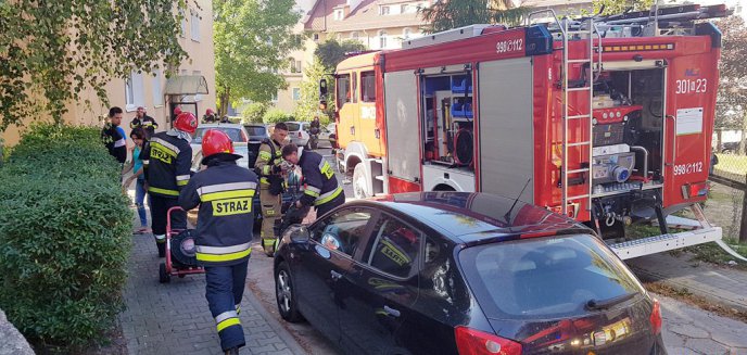 Artykuł: Akcja straży na ul. Okrzei w Olsztynie. Co się stało? [ZDJĘCIA]
