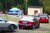 Kolejka do punku poboru wymazów przy szpitalu pulmonologicznym