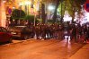 Strajk Kobiet. Kibice Stomilu i środowiska pracowicowe nie pozwoliły protestującym podejść pod kościół