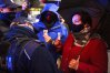 Przedstawiciele Lewicy (Marcin Kulasek, Monika Falej) podczas sobotniego protestu kobiet w Olsztynie