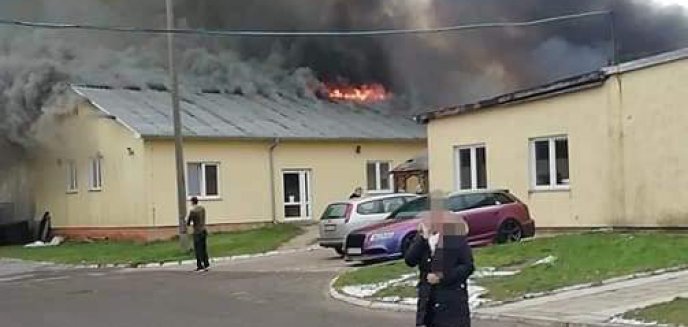 Artykuł: Pożar fabryki mebli w Bisztynku. Straty oszacowano na 1,5 mln zł [ZDJĘCIA]