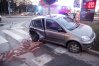 Kierowca skody uderzył w bok samochodu marki toyota