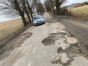 Fragment drogi między Lidzbarkiem Warmińskim a Jeziorami. Na zdjęciu fragment drogi pod miejscowością Ustnik