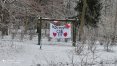Pod oknami sal chorych pojawił się transparent z napisem "Kochamy cię!!!"