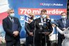 Działacze Prawa i Sprawiedliwości (Jerzy Szmit, Artur Chojecki, Iwona Arent) wzięli udział w konferencji prasowej nt. pieniędzy z Funduszu Odbudowy