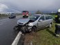 Kadr ze zdarzenia drogowego na S51 na wysokości Stawigudy