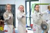 Aniela Kozłowska, Marta Rozmus i Dominika Trager z UKS Hajduczka Olsztyn