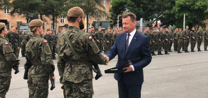Minister obrony narodowej, Mariusz Błaszczak, na przysiędze WOT w Braniewie [ZDJĘCIA, WIDEO]