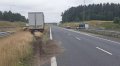Na drodze S7 w ciężarówce pękła opona