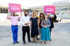 Działacze Lewicy Razem: Bartosz Grucela (drugi od lewej), Magdalena Biejat (w środku) i Paulina Matysiak (z prawej) opowiedzieli o wykluczeniu komunikacyjnym w regionie, któremu sprzyjają nie działające jak należy obiekty dworcowe w Olsztynie