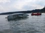 Na jeziorze Ukiel przewróciła się łódź
