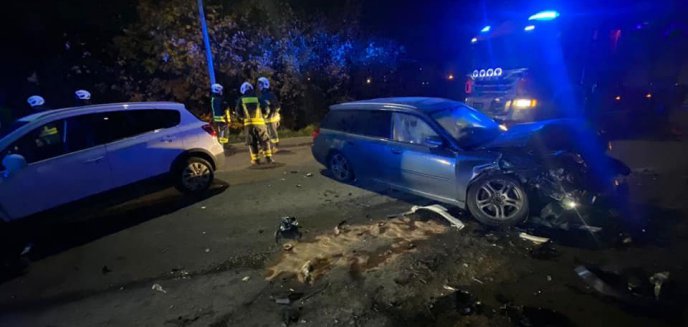 Artykuł: Wypadek na ulicy Bartąskiej w Olsztynie [ZDJĘCIA]