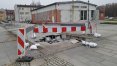 Fontanna w parku Centralnym po raz kolejny została zniszczona przez auto