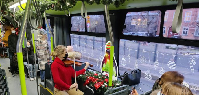 Artykuł: Na ulice Olsztyna wyjechał świąteczny tramwaj [ZDJĘCIA]