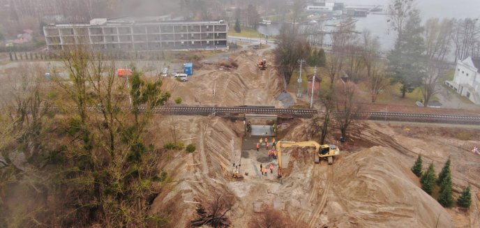 Artykuł: Rozpoczęto budowę przejścia pieszo-rowerowego przy ul. Jeziornej w Olsztynie