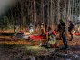 Akcja ratunkowa służb na bagnach na Podlasiu