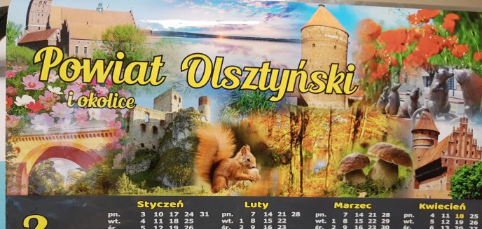 Artykuł: Producent kalendarza promuje atrakcje powiatu olsztyńskiego. Znalazł się na nim zamek z... Olsztyna koło Częstochowy