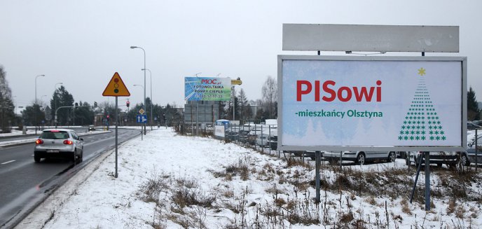 Kontrowersyjny billboard na wjeździe do Olsztyna [ZDJĘCIA]